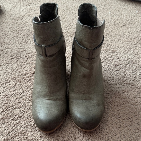 Abound Gray Ankle Boots for Women - Picture 1 of 7